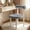 Gray, variant on SJZNOI Small Armless Teddy Fleece Vanity Desk Chair, Ergonomic Design with Back & Lumbar Support, Cozy Computer Chair for Bedroom, Makeup Room, Teens and Adults (Black)