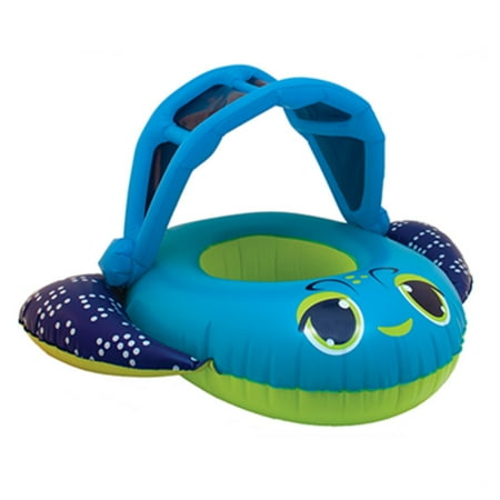 pool baby infant float boat inflatable canopy swim ways fish sun walmart