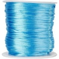 thumbnail image 2 of Nylon Satin Cord 1mm Rattail Cord Cornflower Blue String - 76.5 Yds Nylon Chinese Knotting Cord Rat Tail Silk Cord for Bracelet Necklace Jewelry Making Macrame Trim, 2 of 4