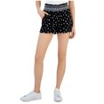 thumbnail image 1 of Kingston Grey Womens Printed Soft Pull On Casual Mini Shorts, black, M, 1 of 1