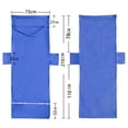 thumbnail image 5 of Muka 6 PCS Microfiber Terry Cloth Beach Pool Lounge Chair Cover Convenient Pocket, 29" x 83"-Blue, 5 of 5