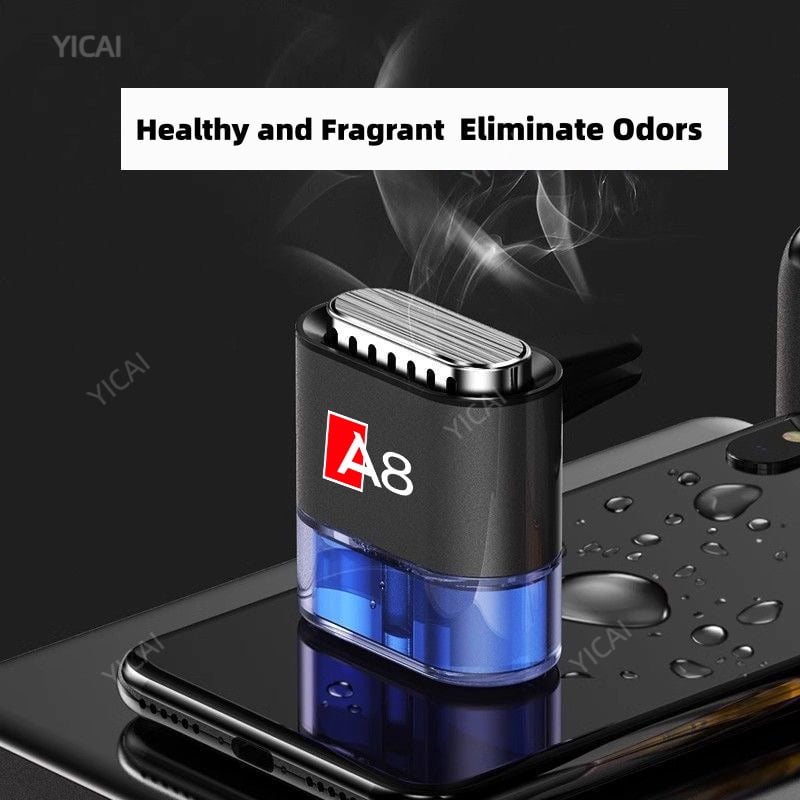 For Audi A8 Car Mounted Air Outlet Perfume Aluminum Alloy Air Freshener Gulong Floral Liquid Fragrance