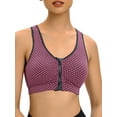 thumbnail image 5 of Women's Zip Front Sports Bra Wireless Post-Surgery Yoga Bras Removable Cups, 5 of 8