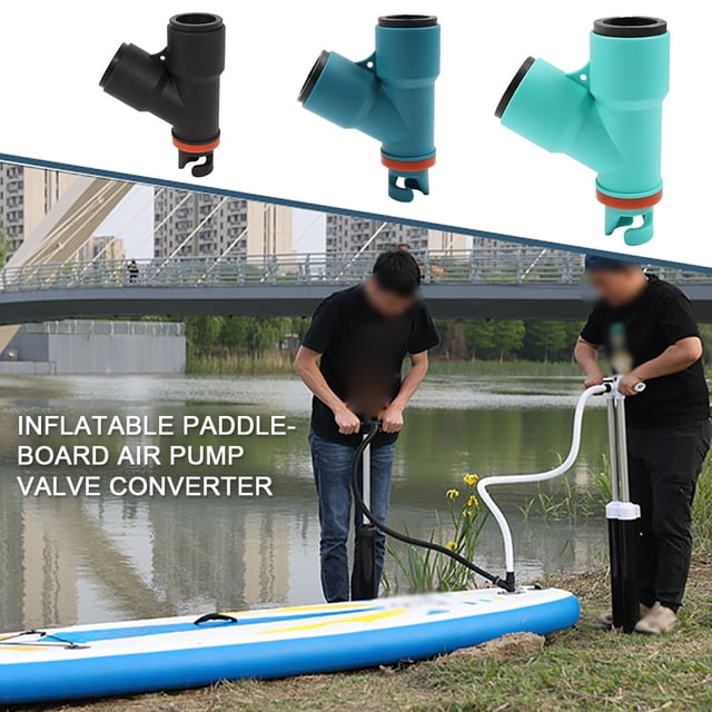 Inflatable Paddle Board Air Pump Converter Replacing Connector Canoe Water Sports Conversion Adaptor Outdoor Drifting Green