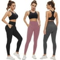 thumbnail image 2 of FUNING 3 Pack Leggings with Pockets for Women,High Waisted Tummy Control Workout Yoga Pants, 2 of 7
