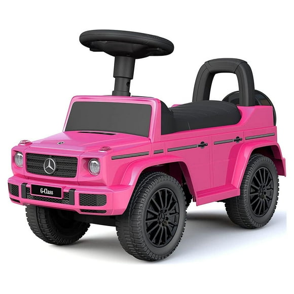 Best Ride On Cars Kids Stroller Mercedes G-Wagon Push Car, Pink