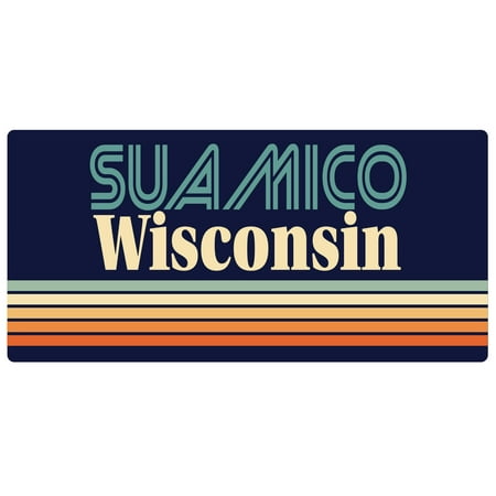 

Suamico Wisconsin 5 x 2.5-Inch Fridge Magnet Retro Design