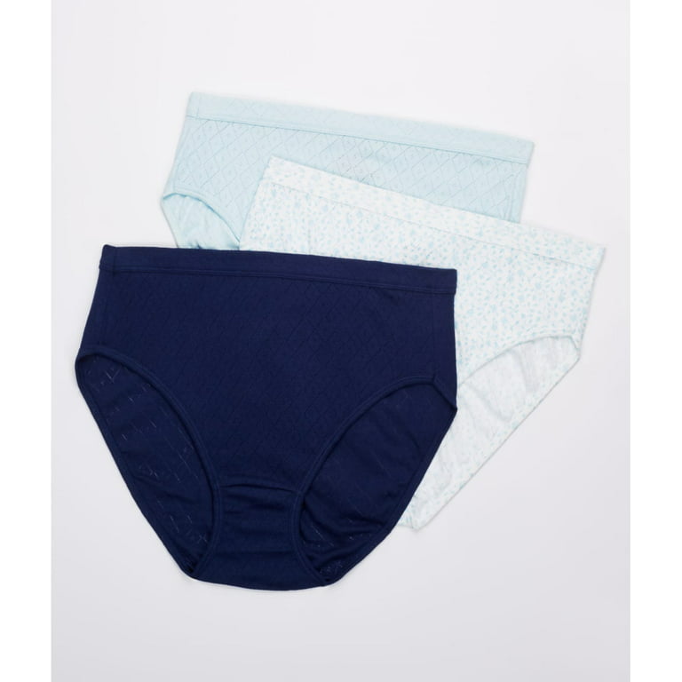 Women Jockey underwear Breathe 3-pack French Cut Panties Blue Assorted .