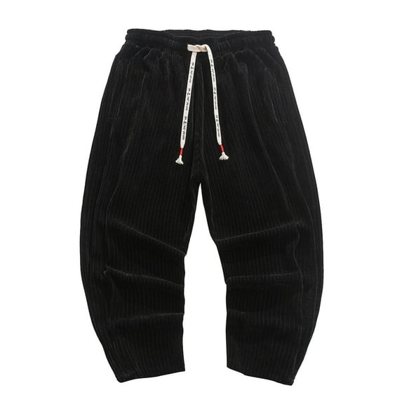 zuwimk Pants For Men Relaxed Fit,Men's No Iron Khaki Straight Fit Flat Front Casual Pant Black,XXL