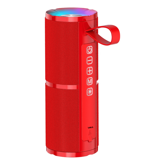 Bocina Bluetooth 5.1 Portátil Lab.G, Roja