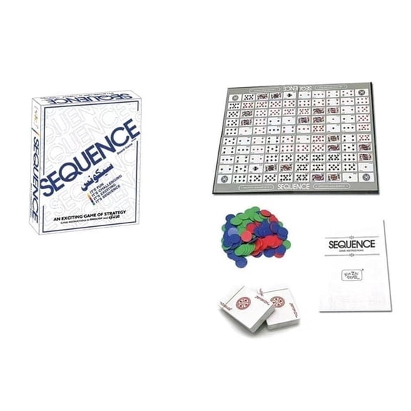 Sequence Game Strategy Vintage 1995 Challenging Card Playing Family Fun Gift New