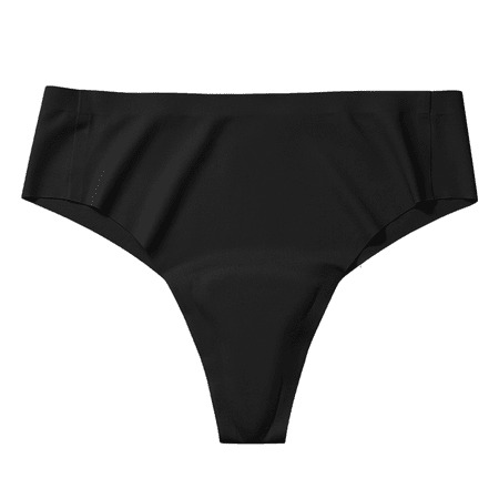 Fulorrnie Underwear for Women Comfort Briefs No Show Seamless Panty Waistband Stretchable Panties  Black  L