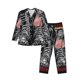 thumbnail image 1 of Fotbe Veterans Day1 Pijama de Hombre con Estampado de Manga Larga, Conjunto de 2 Piezas, Ropa de Dormir Suave y Cómoda con Bolsillos-Small, 1 of 7