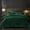 Emerald Green, variant on Crushed Comforter Set Size, 5- Luxury Winter Bedding Sets with 2 Euro Shams, Heavyweight Warm Fluffy Bed Spread, Glam Decor, Grey