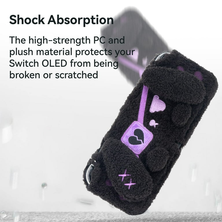 GeekShare Dark Plush Bunny Protective Case Cover Compatible with