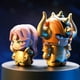 thumbnail image 2 of Bandai Original Gashapon Saint Seiya:Legend Of Sanctuary Q Version Golden Zodiac 01 02 Republish Anime Action Figure Toys Gift, 2 of 5