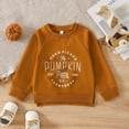 thumbnail image 2 of Adeawade Kids Boy Tops 3-4 Years Hallomas Outfit Pumpkin Sweatshirt Crewneck Pullover Sweater Long Sleeve Shirt Fall Tee Trend Outfits Brown, 2 of 9