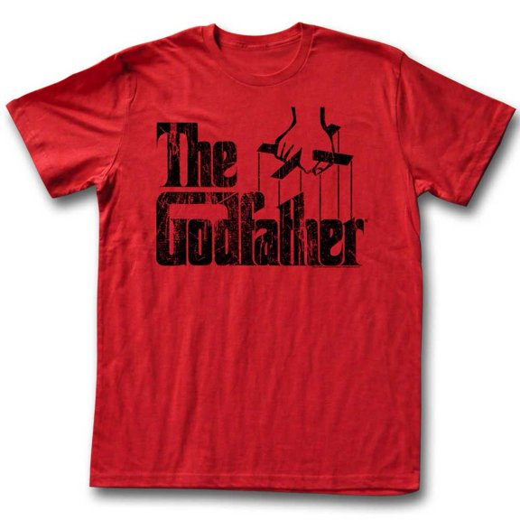 The Godfather Logo Black Red Adult T-Shirt 4Xl