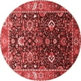 thumbnail image 1 of Ahgly Company Indoor Round Oriental Red Industrial Area Rugs, 5' Round, 1 of 4