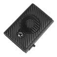 thumbnail image 2 of Cartera de cuero sintético suave para hombre, moderna cartera con patrón de fibra de carbono, tarjetero para billetes para viajes de negocios, de fibra de carbono sintética, color negro, tamaño libre, 2 of 15
