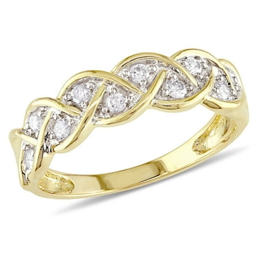 Everly Women's Diamond 10k Yellow Gold Wedding Ring