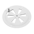 thumbnail image 2 of 2X Round Air Louver Vent & Side Knob Opening Grille Cover Marine Boat RV 316 Stainless Steel Ventilation Louvered Vent, 2 of 7
