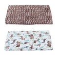 thumbnail image 4 of Bassinet Pad Sheets, 2Pcs Polyester Cotton Bassinet Mattresses Cover Elastic Comfortable Breathable  For Rectangle, 4 of 8