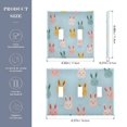 thumbnail image 2 of Yayeee Toggle Light Switch Wall Plate 3-Gang 6.37"x4.48" Decorative Outlet Cover, Cute Rabbits, 2 of 7