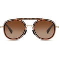 thumbnail image 3 of Sunglasses For Men Polarized Double Bridge Retro Round Thick Frame Sunglasses Polarized sunglasses, colorful dual color sunglasses, 3 of 5