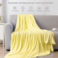 thumbnail image 7 of Elegear Cooling Blanket, Twin Size Breathable Double-Sided Lightweight Soft Bamboo Blankets Machine Washable Yellow, 7 of 7