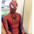 thumbnail image 4 of Disfraz de Spiderman de Maguire Raimi con logotipo en 3D y mono de superhéroe Spiderman Zentai de licra para Halloween, disfraces para adultos, 4 of 5