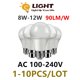 thumbnail image 2 of Bombilla led A60 para sala de estar, luces E27, B22, 8W-12W, 90lm/W, iluminación de alto Lumen para casa y hogar, 2 of 4