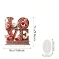 thumbnail image 3 of Elegant Acrylic Desktop Heart Stand Display Ornament for Valentine's Day Celebration and Desk, 3 of 6