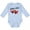 AE-Light Blue, variant on Born to Race- Red Race Car Boys or Girls Long Sleeve Baby Bodysuit
