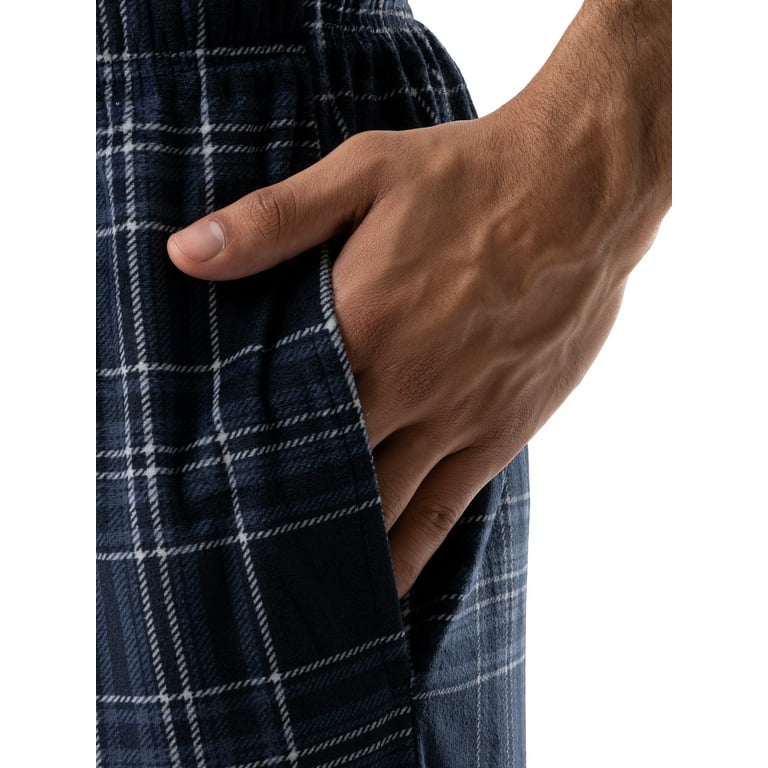 George Men's and Big Men's Fleece Sleep Pajama Pant, 2-Pack, S-5XL 