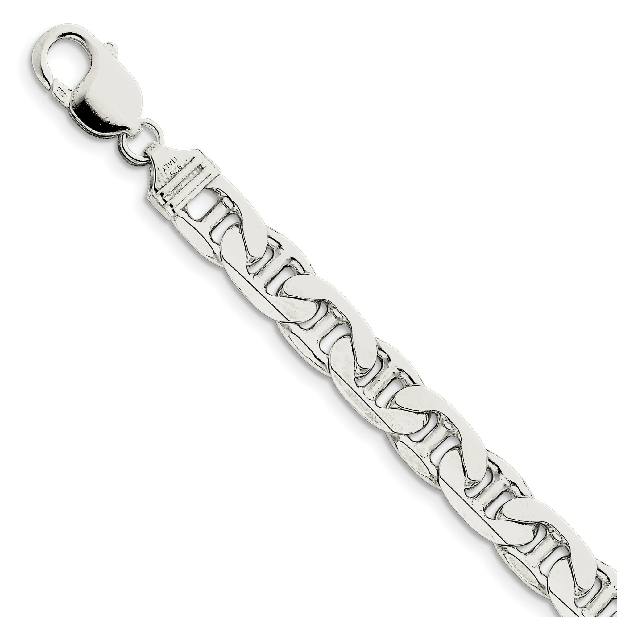 シルバー925 Anchor chain bracelet 925 Sterling Silver 9.5mm Anchor Chain Bracelet - Walmart.ca