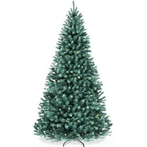 Best Choice Products 9ft Pre-Lit Blue Spruce Christmas Tree w/ Foldable Base, 700 Lights, 2236 Tips