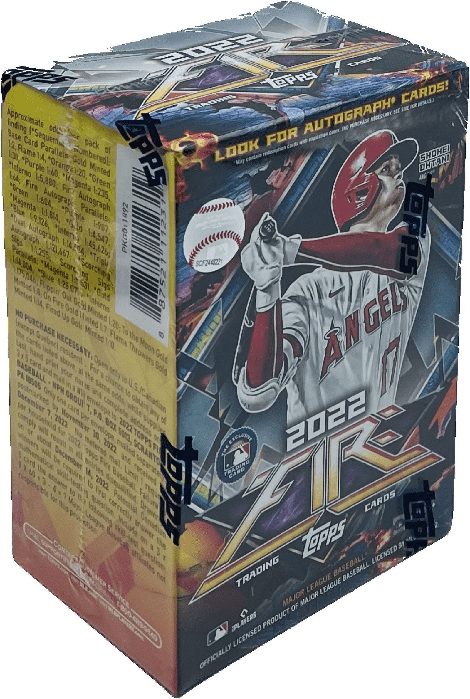 2022 Topps Fire MLB Baseball Blaster Box - Factory Sealed