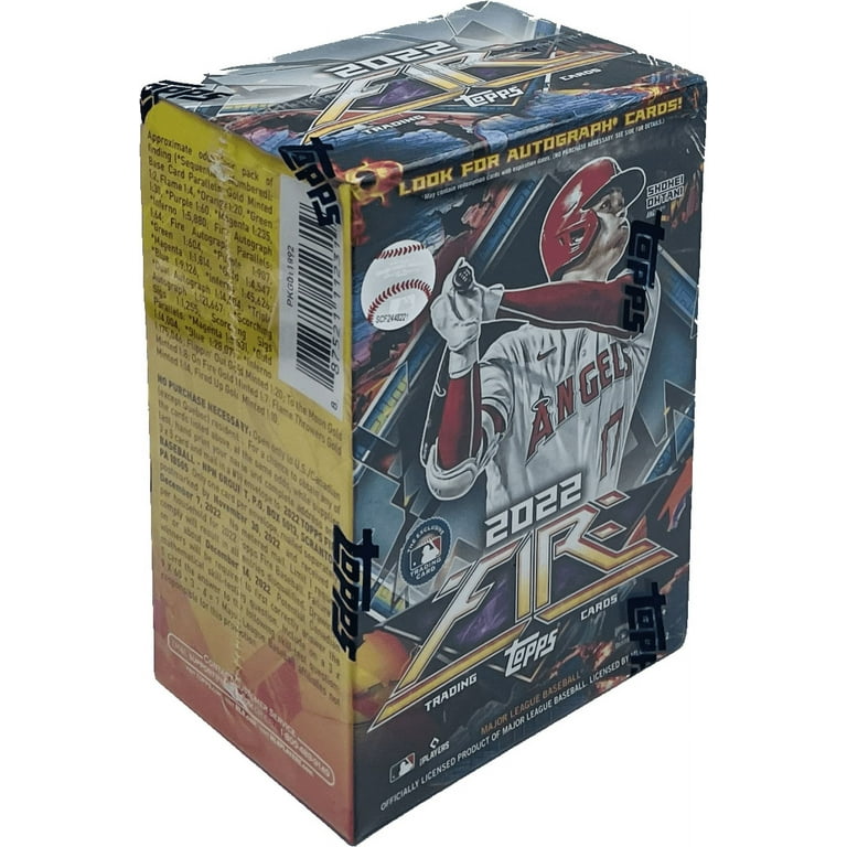 2022 Topps Fire Baseball Blaster Box Top Fire Baseball