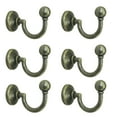 thumbnail image 1 of 6 Unids Sombrero De Bronce Capa Toalla Puerta Baño Aseo Armario Percha Sunnimix Ganchos de tela, 1 of 7