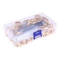 thumbnail image 4 of 100 Set Grommets Kit Quality Brass Eyelets Button Kit with 3PCS Tools Multipurpose Eyelets Button Set Portable Eyelets Button Tool Kit for Shoes Clothes Crafts Use (Golden)Inner Diameter 6MM Size 1, 4 of 6