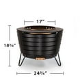 thumbnail image 6 of TIKI Patio Smokeless Fire Pit – 25" Stainless Steel Wood Burning Fire Pit for Yard, Patio & Camping with Weather-Resistant Cover, Ash Pan & Wood Pack, 6 of 7