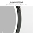 thumbnail image 4 of LED Lighted 32" Wall Mounted Black Framed Bathroom Vanity Round Mirror with Hanging Belt, 4 of 8