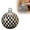 Black/White, variant on Giant Plastic Christmas Ball Ornament, Oversized Check Shiny Bauble with Hanging Loop, Inflatable Shatterproof Xmas Decor for Front Door, Yard, Porch, Indoor Outdoor Winter Holiday Party Decoration