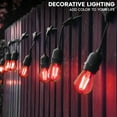 thumbnail image 7 of Luxrite 12-Pack S14 Edison LED Red Light Bulbs 0.5W Colored LED Bulbs for Outdoor String Lights UL Listed E26 Base, 7 of 7