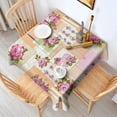 thumbnail image 2 of Pioneer Flower Floral Print Pattern Square Tablecloth,Waterproof Square Table Cover,Wipeable Spillproof Washable Table Cover for Home Kitchen Party Decor 42"X42"(107x107cm), 2 of 6