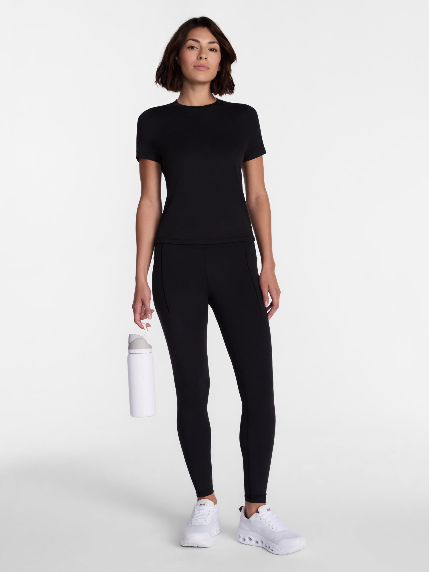 Avia Women's and Women's Plus SoftSculpt Tee with Short Sleeves, Sizes XS-4X