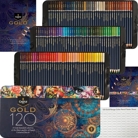 Castle Art Supplies Gold Standard 120 Colouring P