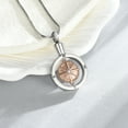 thumbnail image 4 of Compass Urn Necklace for Ashes for Human Stainless Steel Cremation Jewelry Memorial Necklace for Loved Ones Ashes, 4 of 5
