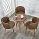 thumbnail image 2 of Dining Room Chairs Nordic Style Dining Table With Chairs Set Furniture Cotton Linen Solid Wood Hotel Kitchen Restaurant Stool My Lux Decor Round, 2 of 16